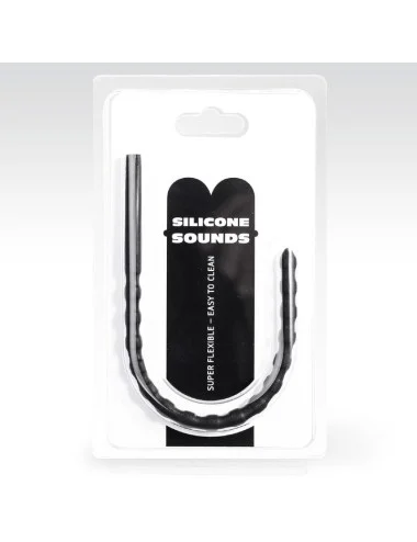 ALL BLACK - SONDA URETRAL DE SILICONE 8/10 MM