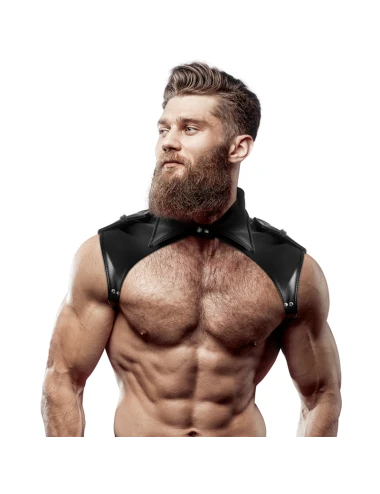 FETISH SUBMISSIVE ATTITUDE - ARNÊS DE PESCOO DE COURO ECO AJUSTVEL BRIGADA MASCULINA