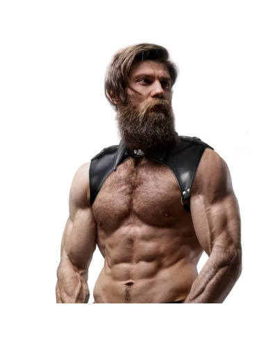 FETISH SUBMISSIVE ATTITUDE - ARNÊS DE PESCOO DE COURO ECO AJUSTVEL BRIGADA MASCULINA