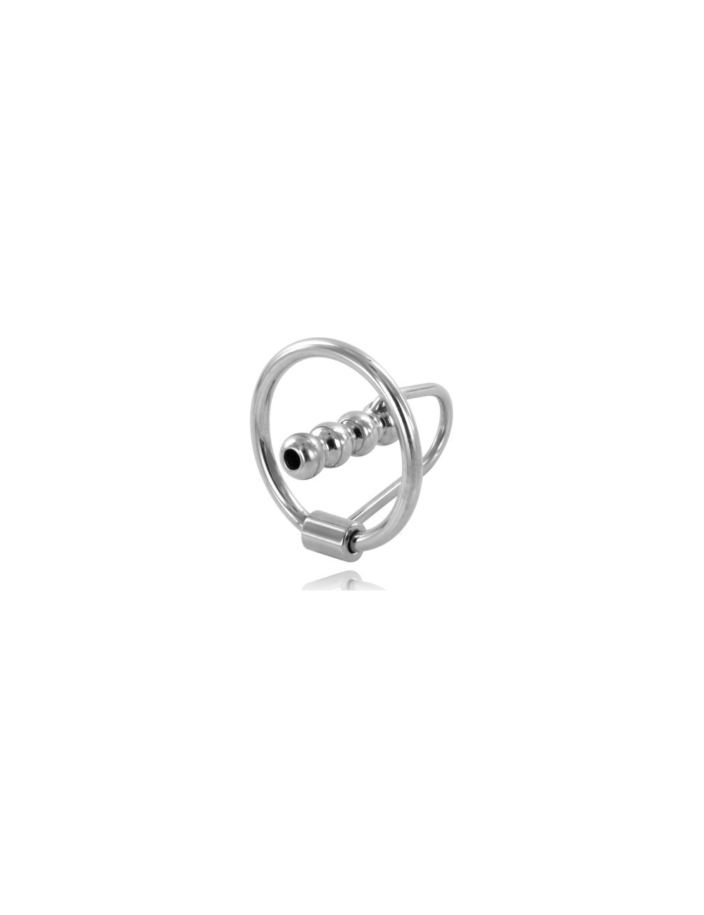 METAL HARD - ANEL DE GLNDULA COM PLUG URETRAL 28MM METAL HARD - ANEL DE GLNDULA COM PLUG URETRAL 28MM