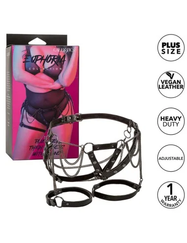 CALEXOTICS - EUPHORIA MULTICAIN THIGH HARNESS PREMIUM TAMANHO PLUS
