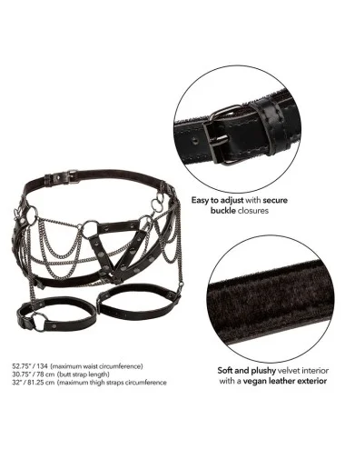 CALEXOTICS - EUPHORIA MULTICAIN THIGH HARNESS PREMIUM TAMANHO PLUS