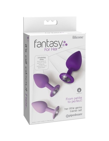 FANTASY FOR HER  - CONJUNTO DE PLUG ANAL VIOLETA