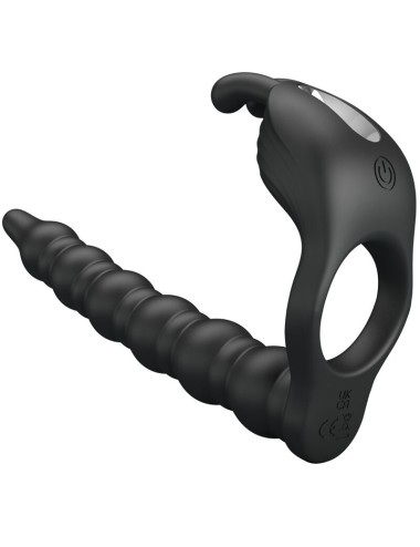 PRETTY LOVE - BLACKNEY ANÉIS PARA PÊNIS COM PLUG VIBRADOR