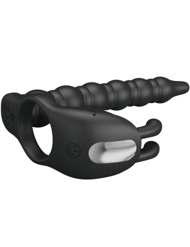 PRETTY LOVE - BLACKNEY ANÉIS PARA PÊNIS COM PLUG VIBRADOR