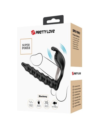 PRETTY LOVE - BLACKNEY ANÉIS PARA PÊNIS COM PLUG VIBRADOR