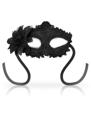 OHMAMA - MSCARAS ANTIZAZ FLOR LATERAL ESTILO VENEZIANO - PRETO