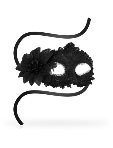 OHMAMA - MSCARAS ANTIZAZ FLOR LATERAL ESTILO VENEZIANO - PRETO