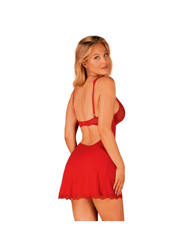 OBSESSIVE - LUVAE BABYDOLL & TANGA VERMELHO S/M