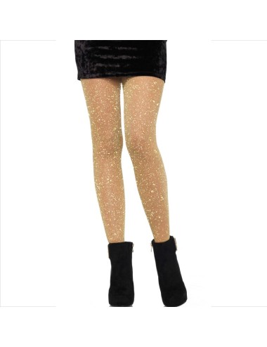LEG AVENUE - CALAS TRANSPARENTES DOURADA