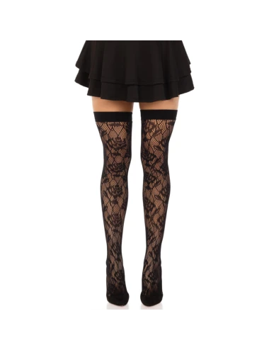 LEG AVENUE - WILD ROSES NET STOCKS PRETO