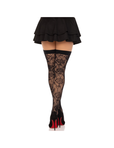 LEG AVENUE - WILD ROSES NET STOCKS PRETO