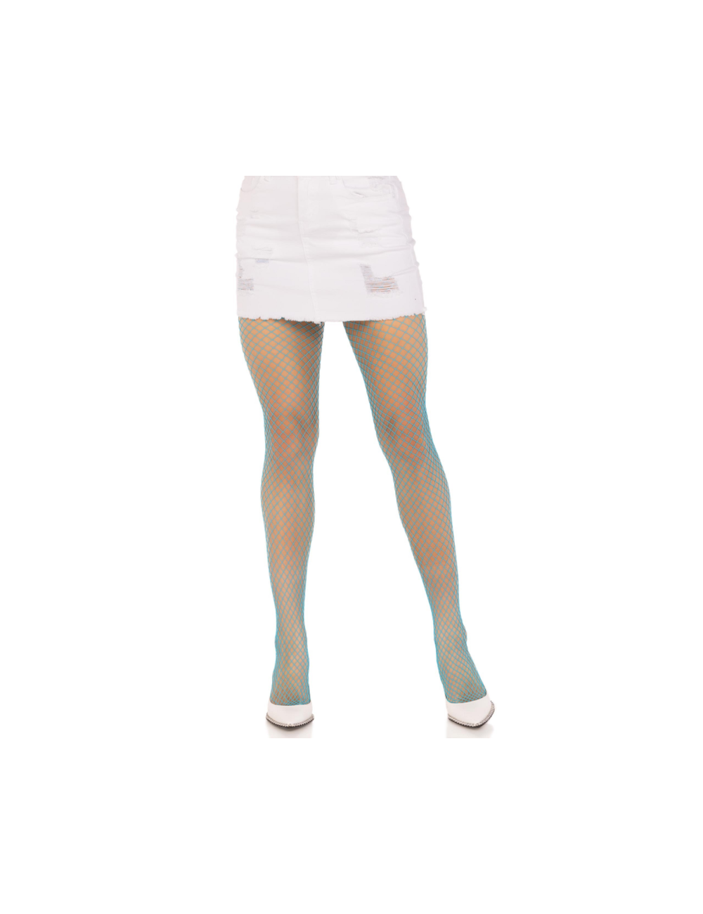 LEG AVENUE - MEIA-CALA LYCRA FISHNNET AZUL LEG AVENUE - MEIA-CALA LYCRA FISHNNET AZUL