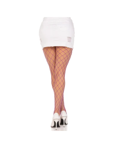 LEG AVENUE - MEIA-CALA DIAMOND FISHNNET VIOLETA