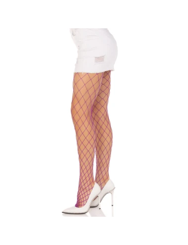 LEG AVENUE - MEIA-CALA DIAMOND FISHNNET VIOLETA