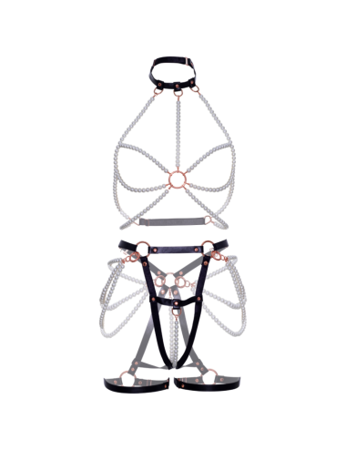 LEG AVENUE - SUTI ARNÊS E PEARL GARTER S