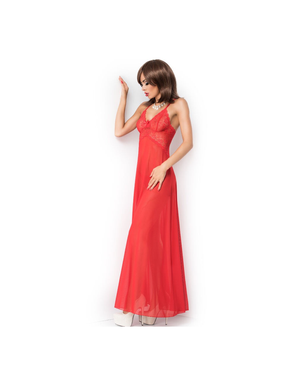 CHILIROSE - CR 3883 BABYDOLL VERMELHO LONGO L/XL CHILIROSE - CR 3883 BABYDOLL VERMELHO LONGO L/XL