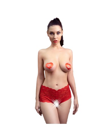 CHILIROSE - CR 4641 CALA CROTCHLESS VERMELHA L/XL