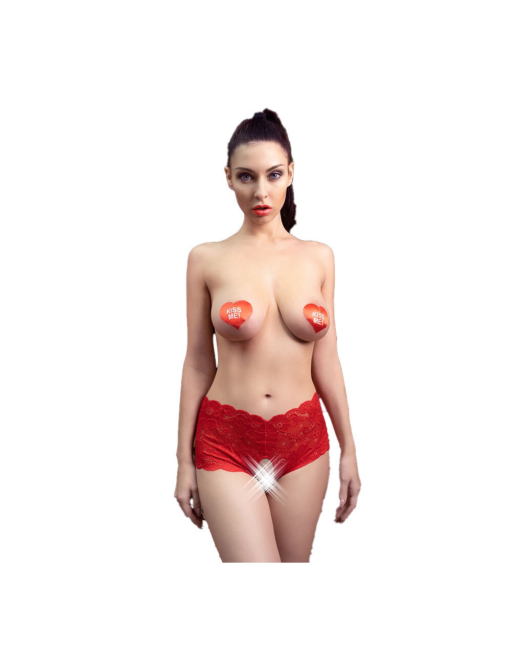 CHILIROSE - CR 4641 CALA CROTCHLESS VERMELHA L/XL CHILIROSE - CR 4641 CALA CROTCHLESS VERMELHA L/XL