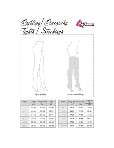 LIVCO CORSETTI FASHION - MEIAS MORJAMA LC XG019 PRETAS TAMANHO ÚNICO