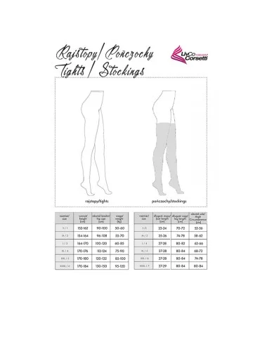 LIVCO CORSETTI FASHION - GRARDDIS LC XG042 MEIAS PRETAS TAMANHO ÚNICO