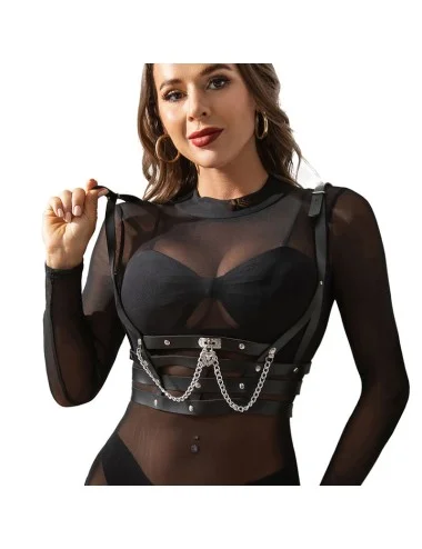 SUBBLIME - ARNÊS CORSET COM CORRENTE DETALHE TAMANHO ÚNICO