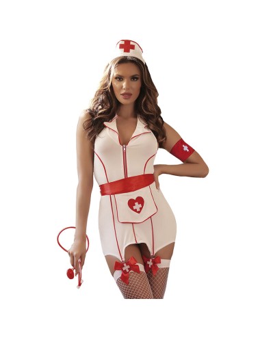 SUBBLIME - VESTIDO SEXY FANTASIA DE ENFERMEIRA L/XL