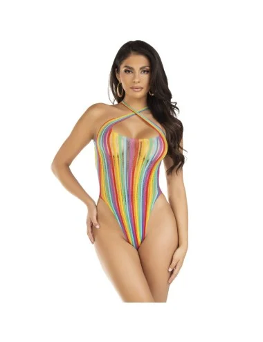LEG AVENUE - BODYSUIT CROSS MULTICOLOR
