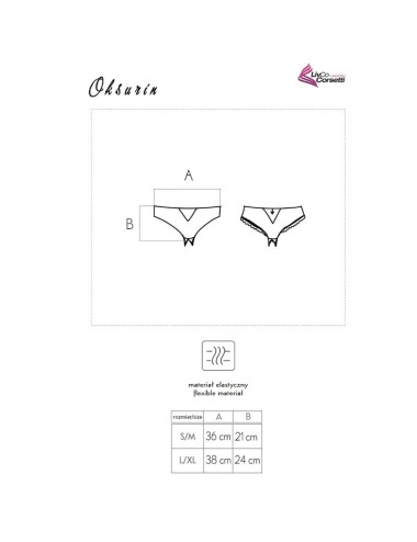 LIVCO CORSETTI FASHION - OKSURIN PANTY CROTCHLESS PRETO