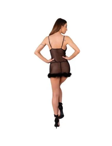 LIVCO CORSETTI FASHION - CONJUNTO ZERUNAM BABYDOLL + TANGA PRETA