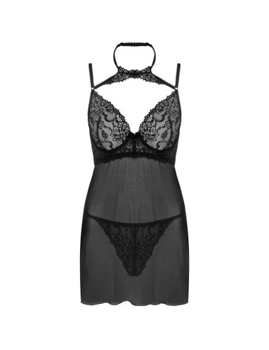 LIVCO CORSETTI FASHION - CONJUNTO BINELLA BABYDOLL + TANGA PRETO