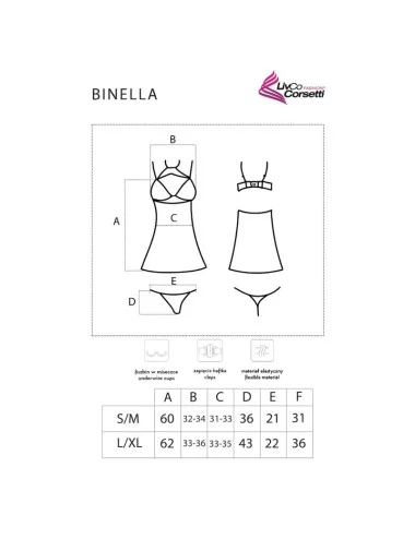 LIVCO CORSETTI FASHION - CONJUNTO BINELLA BABYDOLL + TANGA PRETO