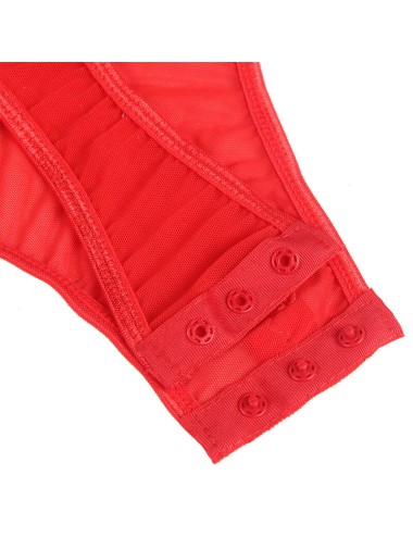 SUBBLIME - TEDDY COM ALA LIGA DETALHE PEITO VERMELHO S/M