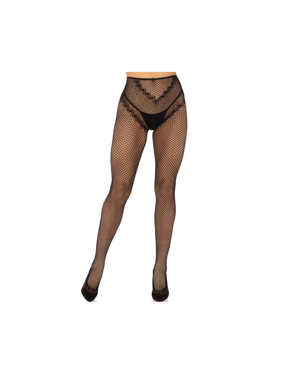 LEG AVENUE - MEIAS ARRASTÃO SEM CROTCHLESS PRETAS LEG AVENUE - MEIAS ARRASTÃO SEM CROTCHLESS PRETAS