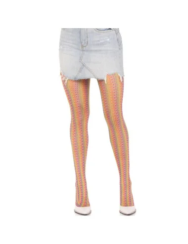 LEG AVENUE - MEIAS DE CROCHÊ MULTICOLOR