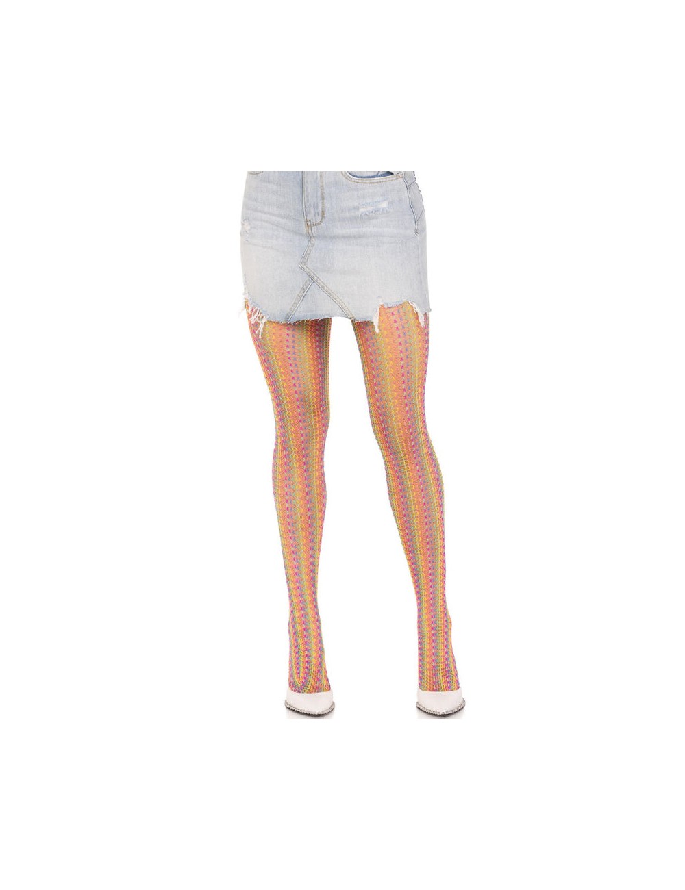 LEG AVENUE - MEIAS DE CROCHÊ MULTICOLOR LEG AVENUE - MEIAS DE CROCHÊ MULTICOLOR