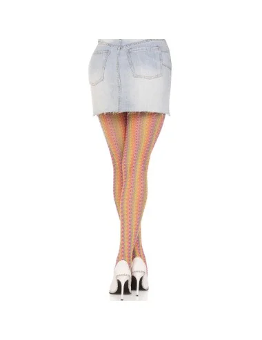 LEG AVENUE - MEIAS DE CROCHÊ MULTICOLOR