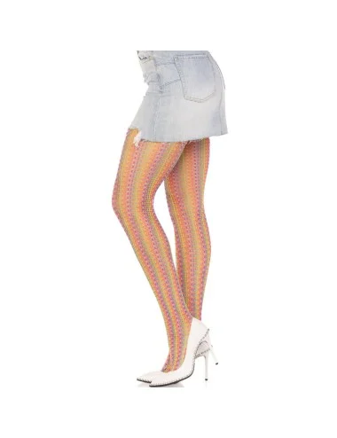 LEG AVENUE - MEIAS DE CROCHÊ MULTICOLOR
