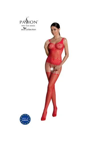 PASSION - COLEO ECO BODYSTOCKING ECO BS001 VERMELHO