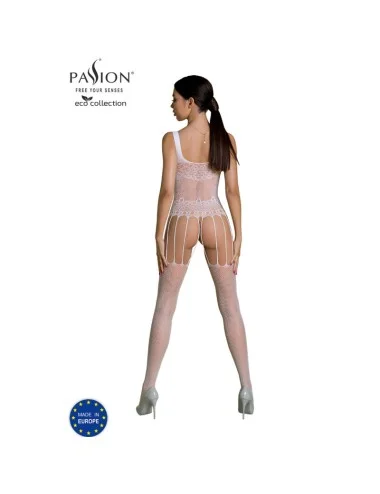 PASSION - COLEO ECO BODYSTOCKING ECO BS001 BRANCO