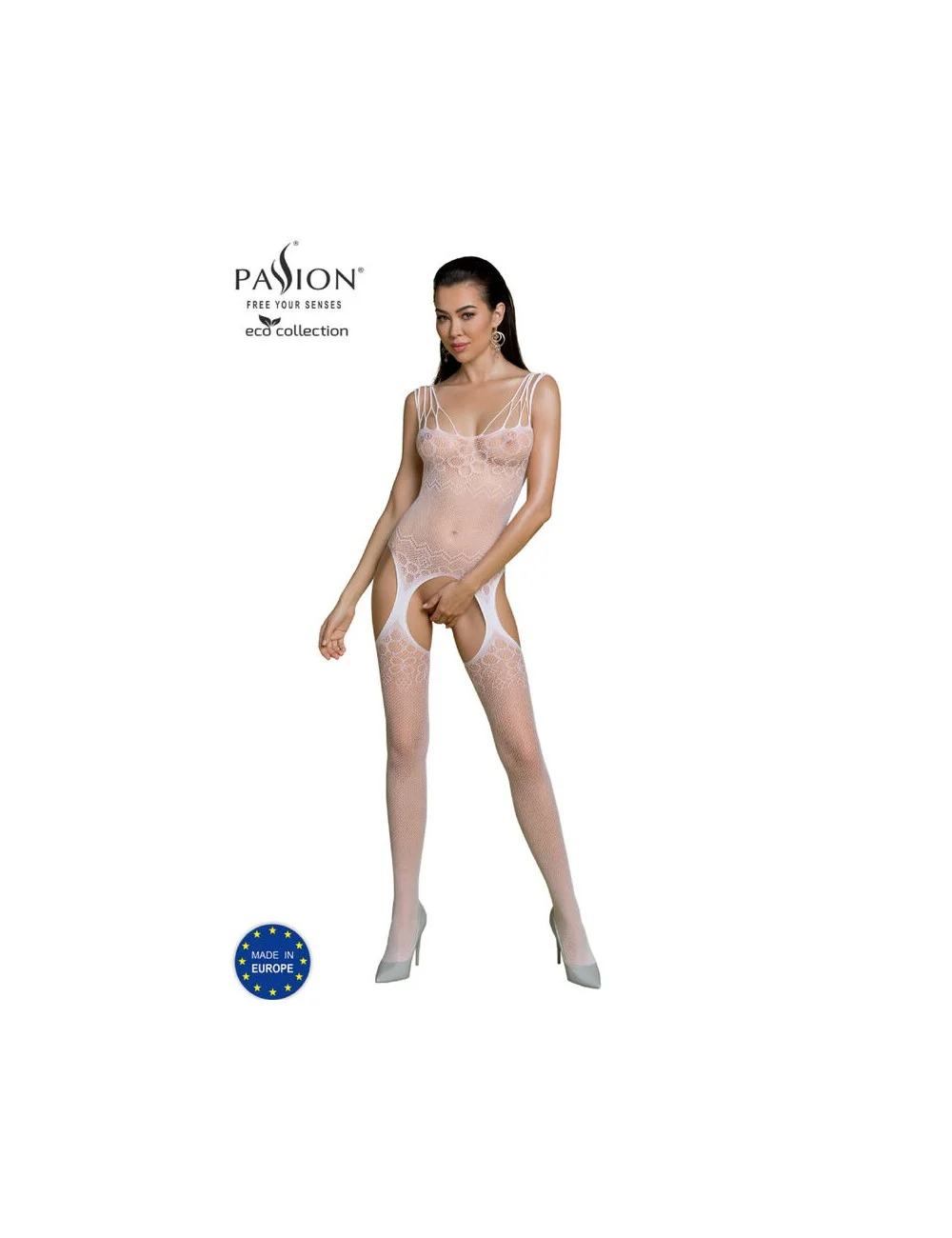 PASSION - COLEO ECO BODYSTOCKING ECO BS004 BRANCO PASSION - COLEO ECO BODYSTOCKING ECO BS004 BRANCO