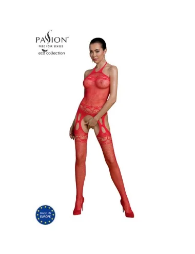 PASSION - COLEO ECO BODYSTOCKING ECO BS006 VERMELHO