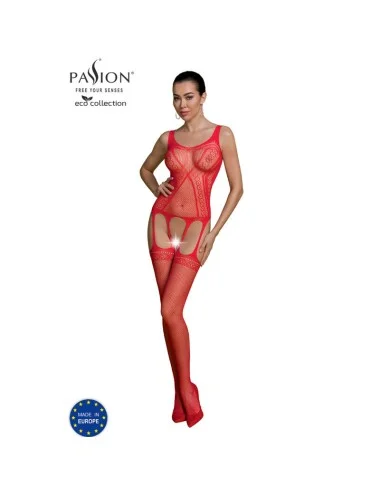 PASSION - COLEO ECO BODYSTOCKING ECO BS007 VERMELHO