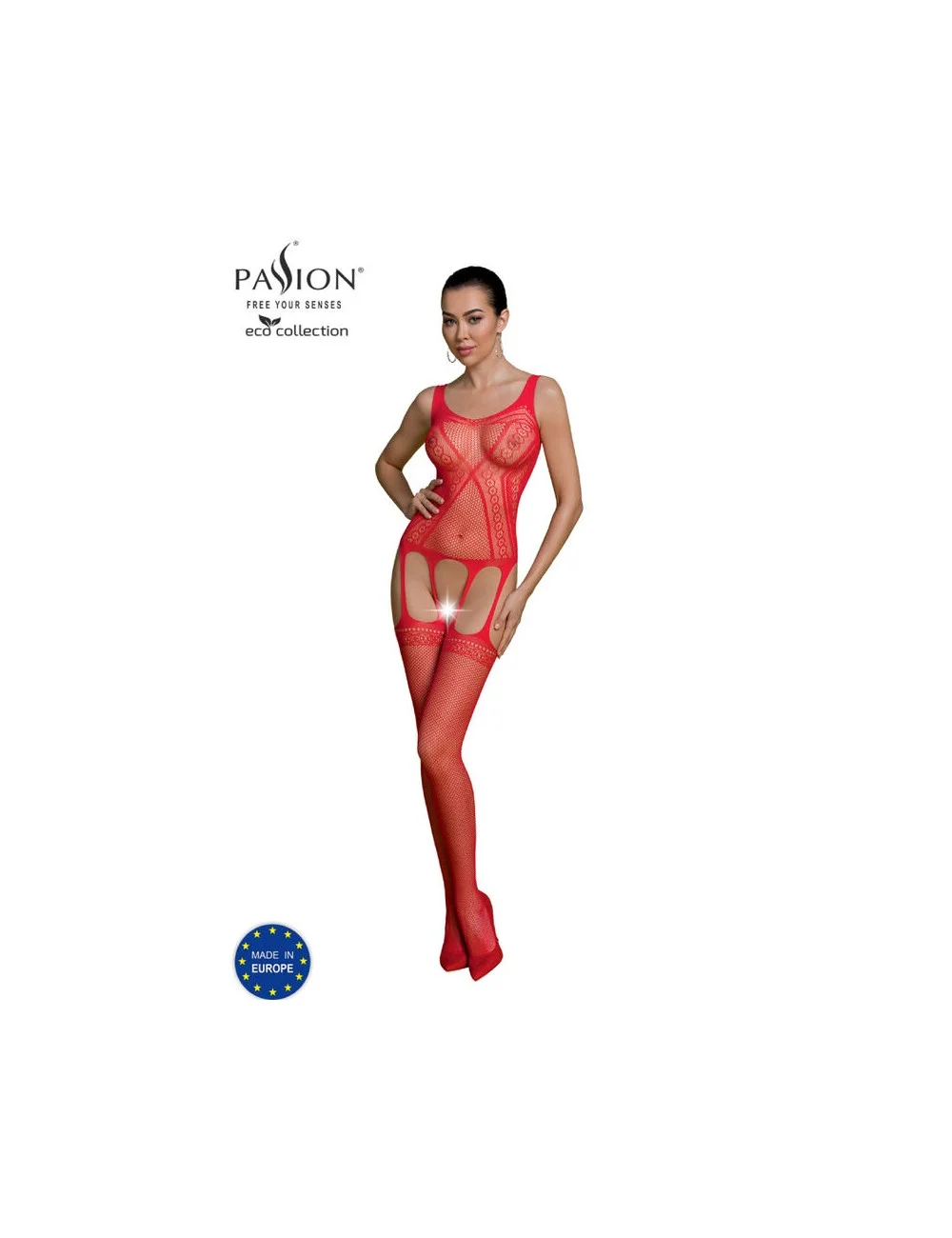 PASSION - COLEO ECO BODYSTOCKING ECO BS007 VERMELHO PASSION - COLEO ECO BODYSTOCKING ECO BS007 VERMELHO