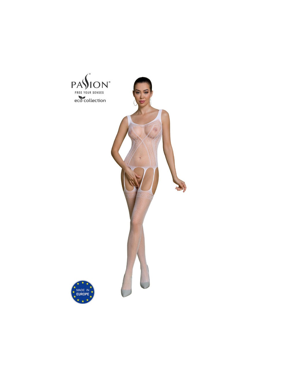 PASSION - COLEO ECO BODYSTOCKING ECO BS007 BRANCO PASSION - COLEO ECO BODYSTOCKING ECO BS007 BRANCO