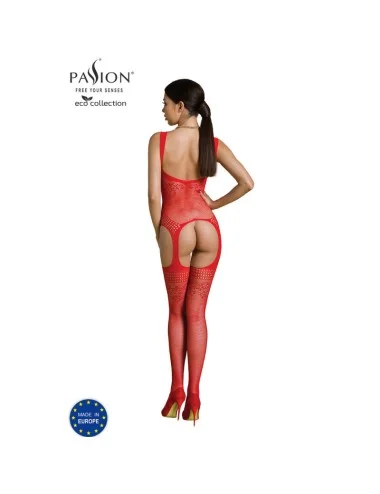 PASSION - COLEO ECO BODYSTOCKING ECO BS008 VERMELHO