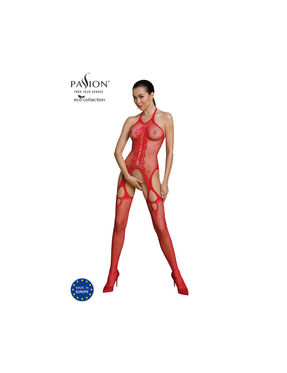 PASSION - COLEO ECO BODYSTOCKING ECO BS013 VERMELHO PASSION - COLEO ECO BODYSTOCKING ECO BS013 VERMELHO
