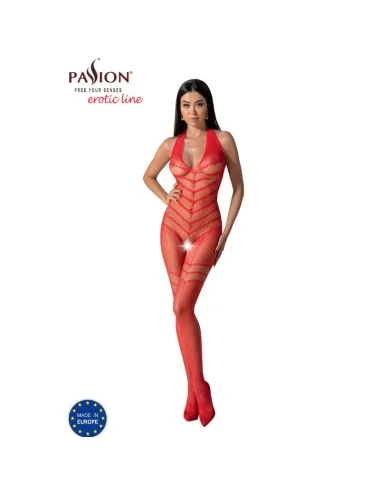 PASSION - BS100 BODYSTOCKING VERMELHO TAMANHO ÚNICO