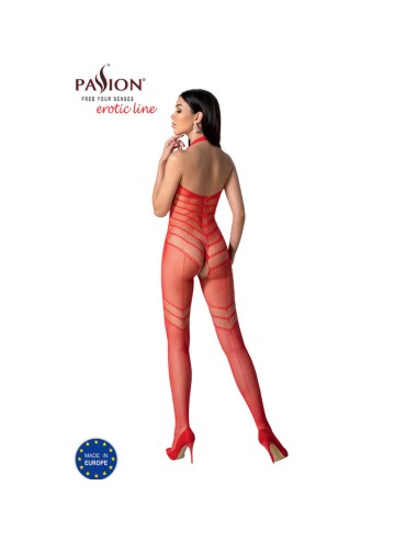 PASSION - BS100 BODYSTOCKING VERMELHO TAMANHO ÚNICO