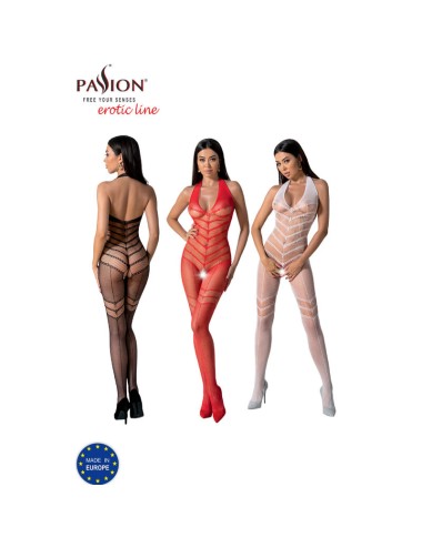 PASSION - BS100 BODYSTOCKING VERMELHO TAMANHO ÚNICO